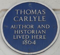Thomas Carlyle Blue Plaque, 117 Marina